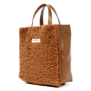 マルニ(Marni)の【新品未使用】 MARNI マルニ トート ショルダー ハンドバッグ MUSEO SOFT SMALL BAG ミュゼオソフトスモールバッグ レザー SHMP0018U8LM071 【BISCUIT】(ハンドバッグ)