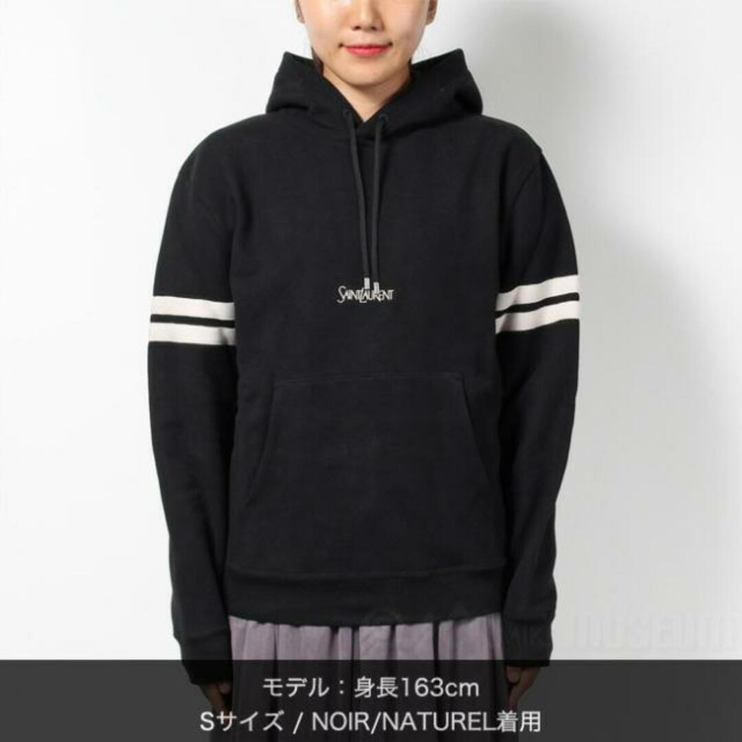 【新品未使用】 SAINT LAURENT サンローラン パーカー フーディ SAINT LAURENT HOODIE サンローランフーディ コットン  757076Y36SW 【Lサイズ/NOIR/NATUREL】