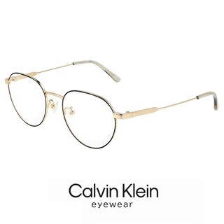 カルバンクライン(Calvin Klein)の【新品】 メンズ カルバンクライン メガネ ck23109lb-711 calvin klein 眼鏡 ck23109lb 711 ボストン 型 めがね カルバン・クライン チタン メタル ゴールド カラー フレーム(サングラス/メガネ)