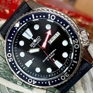 セイコー(SEIKO)の【かっこいい】セイコー メンズ腕時計 ブラック カスタム 自動巻き ヴィンテージ(腕時計(アナログ))