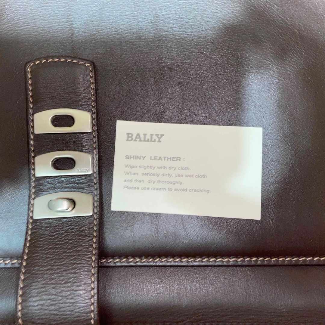 Bally(バリー)のバリー BALLY ショルダーバッグ ブラウン ビジネスバッグ 上質レザー メンズのバッグ(ショルダーバッグ)の商品写真