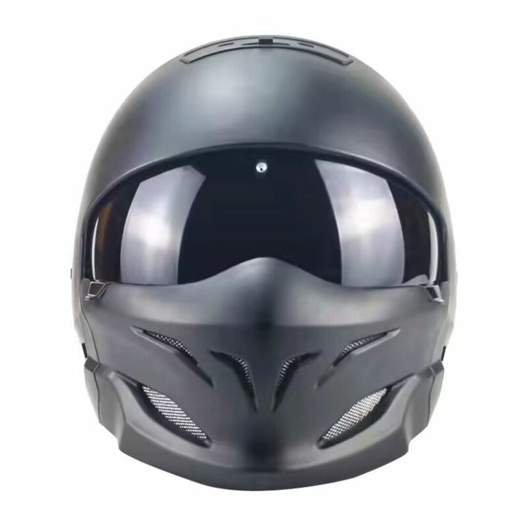 バイク フルフェイス オンロード用ヘルメット マット黒 XLサイズ ...