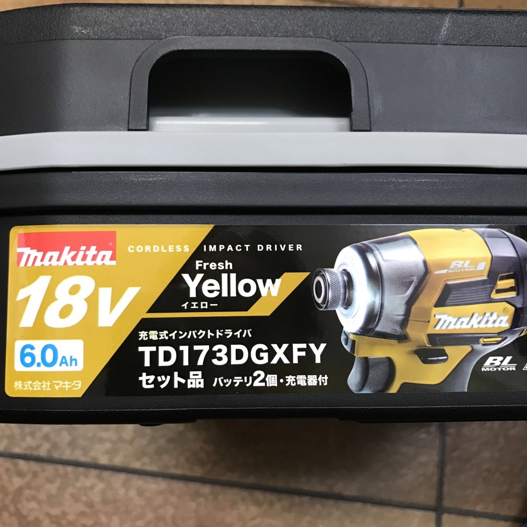 Makita(マキタ)の未使用 マキタ　TD173DGXFY  イエロー　充電式インパクト 自動車/バイクのバイク(工具)の商品写真