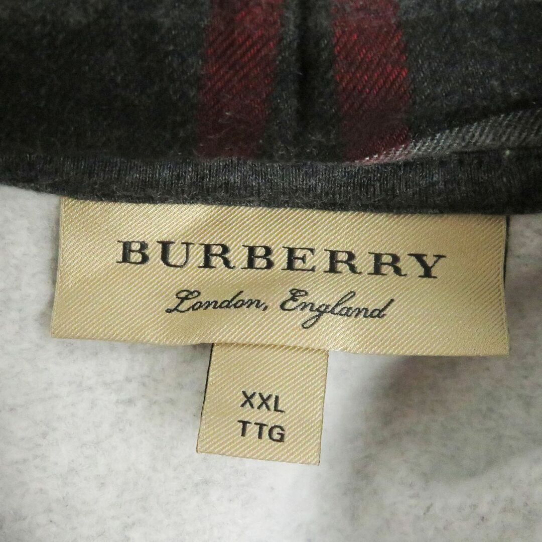 BURBERRY - 美品□BURBERRY/バーバリー フード裏チェック柄 ロゴ刺繍