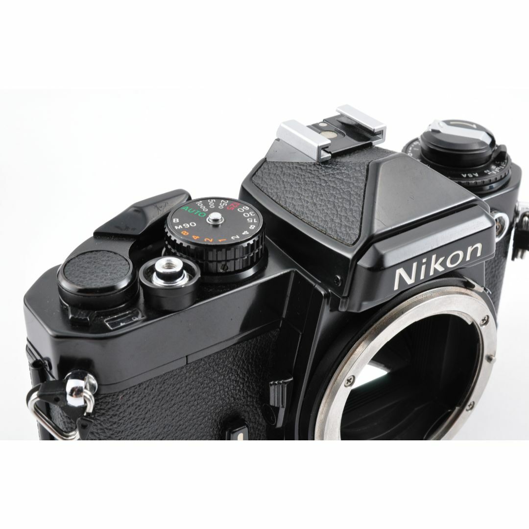 Nikon FE 黒 35mm フィルムカメラ MF-12付き #EH16-