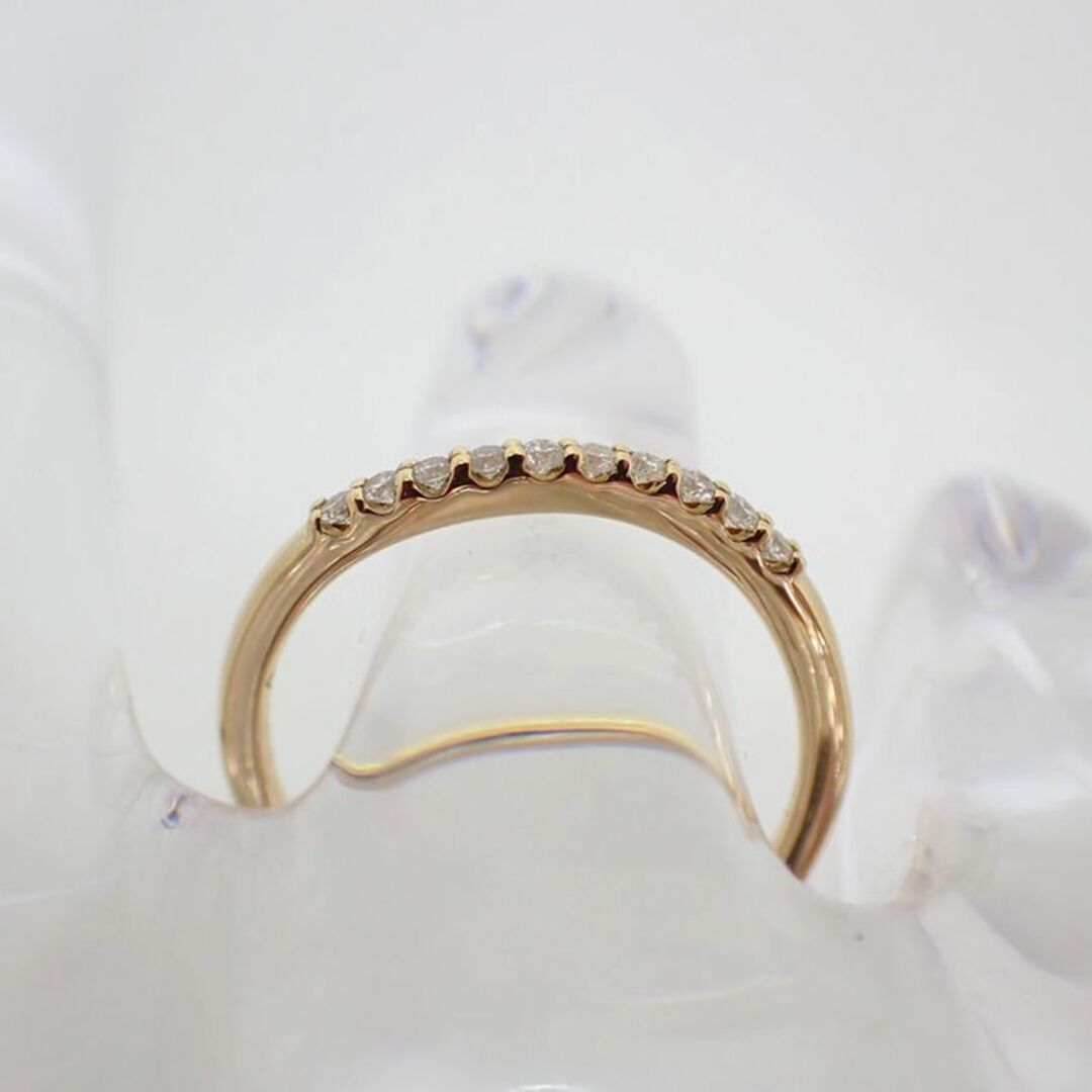 フェスタリア K18 ダイヤモンド ウェーブ リング 9号[g129-43］ レディースのアクセサリー(リング(指輪))の商品写真