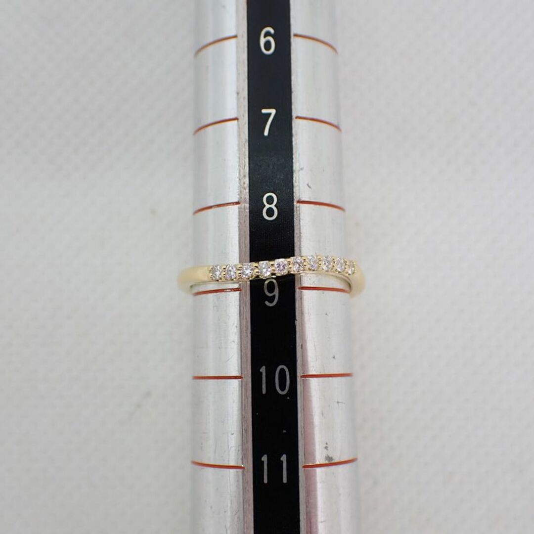 フェスタリア K18 ダイヤモンド ウェーブ リング 9号[g129-43］ レディースのアクセサリー(リング(指輪))の商品写真