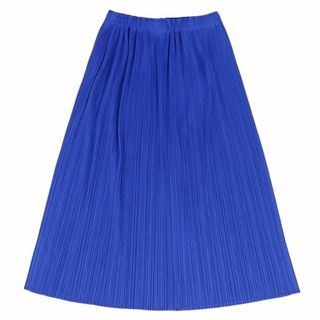 美品 プリーツプリーズ イッセイミヤケ PLEATS PLEASE スカート ロングスカート プリーツ ボトムス レディース 4(XL相当) パープル