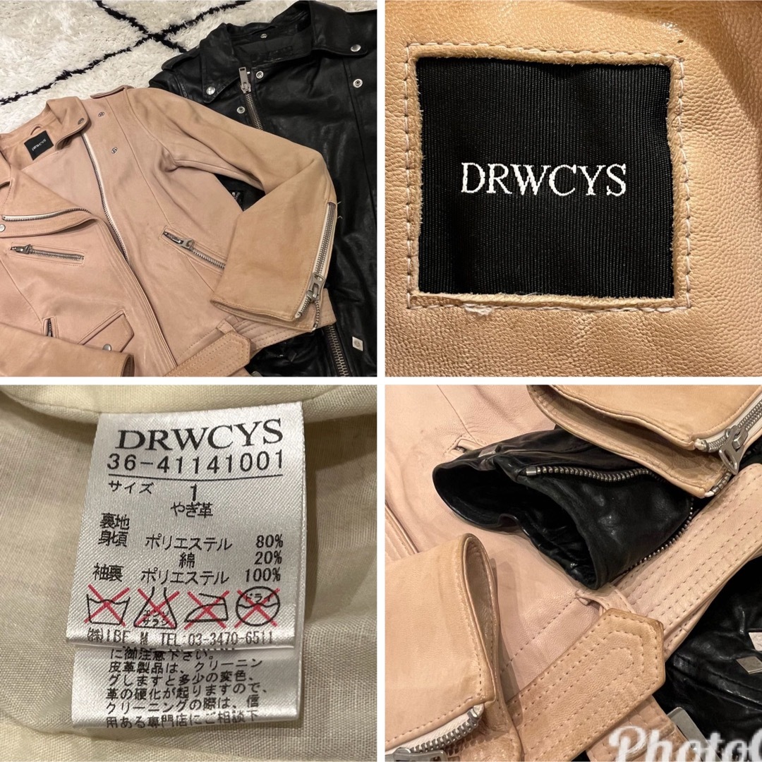 DRWCYS - DRWCYS ドロシーズ 本革レザー ライダースジャケット サイズ1