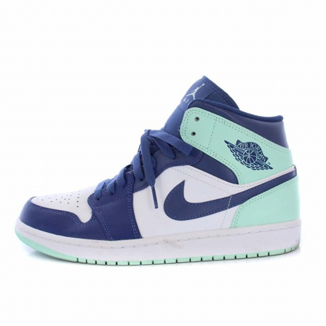 NIKE AIRJORDAN1 MID BLUE MINT 554724-413