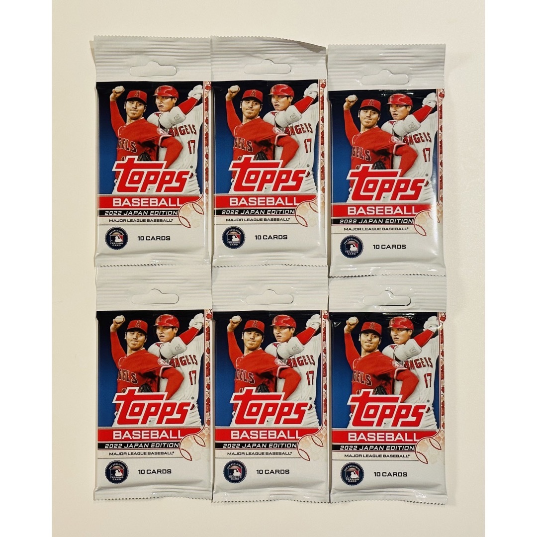 【大谷 パッケージ】Topps トレカ 野球 カード 6パック