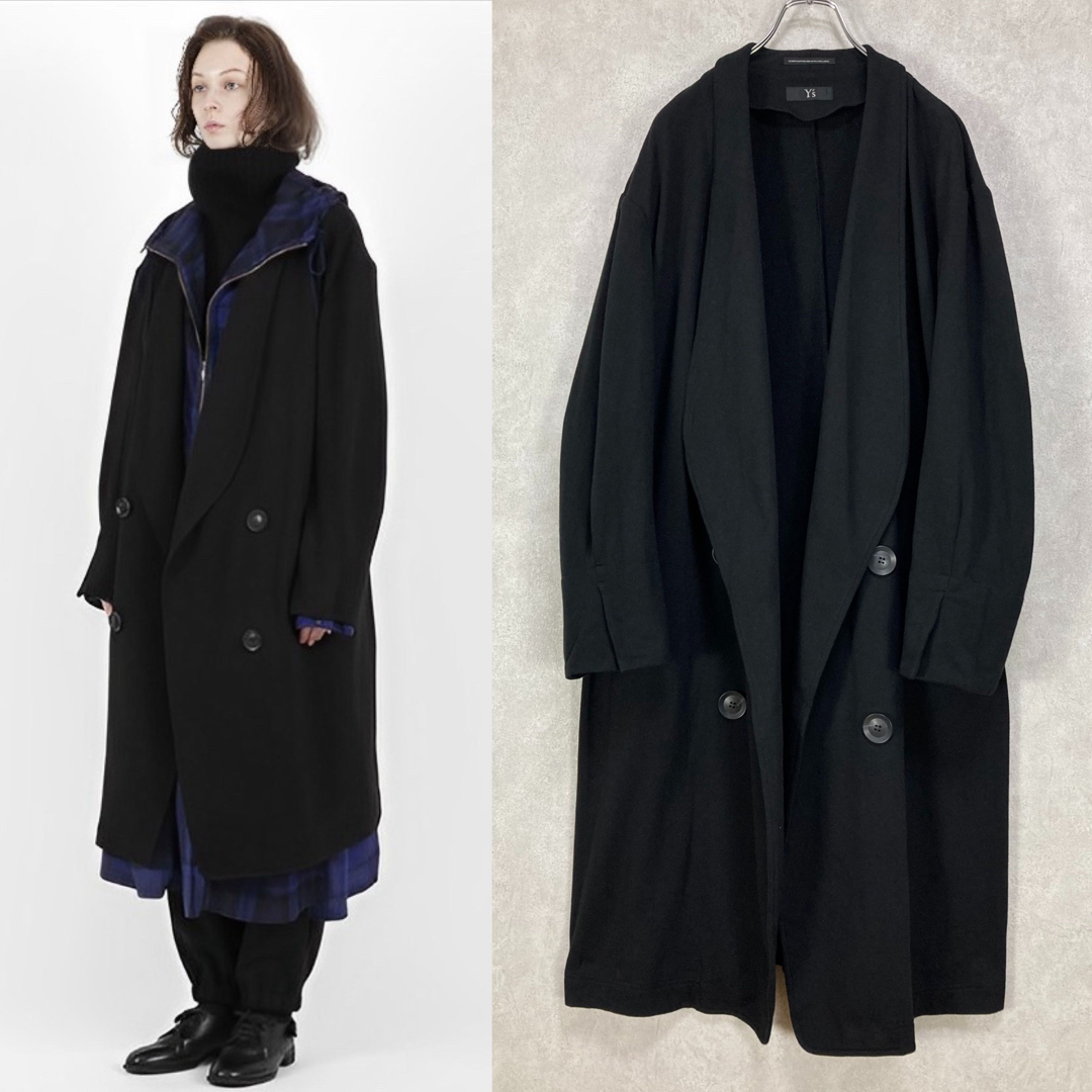 39sのYY's COMBED MINI FLEECE SHAWL COLLAR COAT