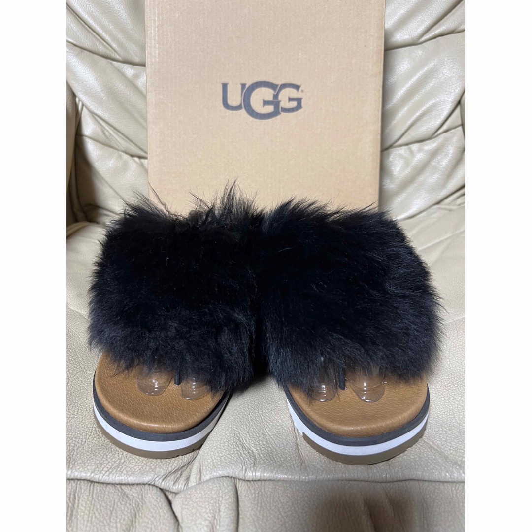 UGG リアルファーサンダル size22〜23 - サンダル