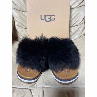 アグ(UGG)のUGG リアルファーサンダル　size22〜23(サンダル)