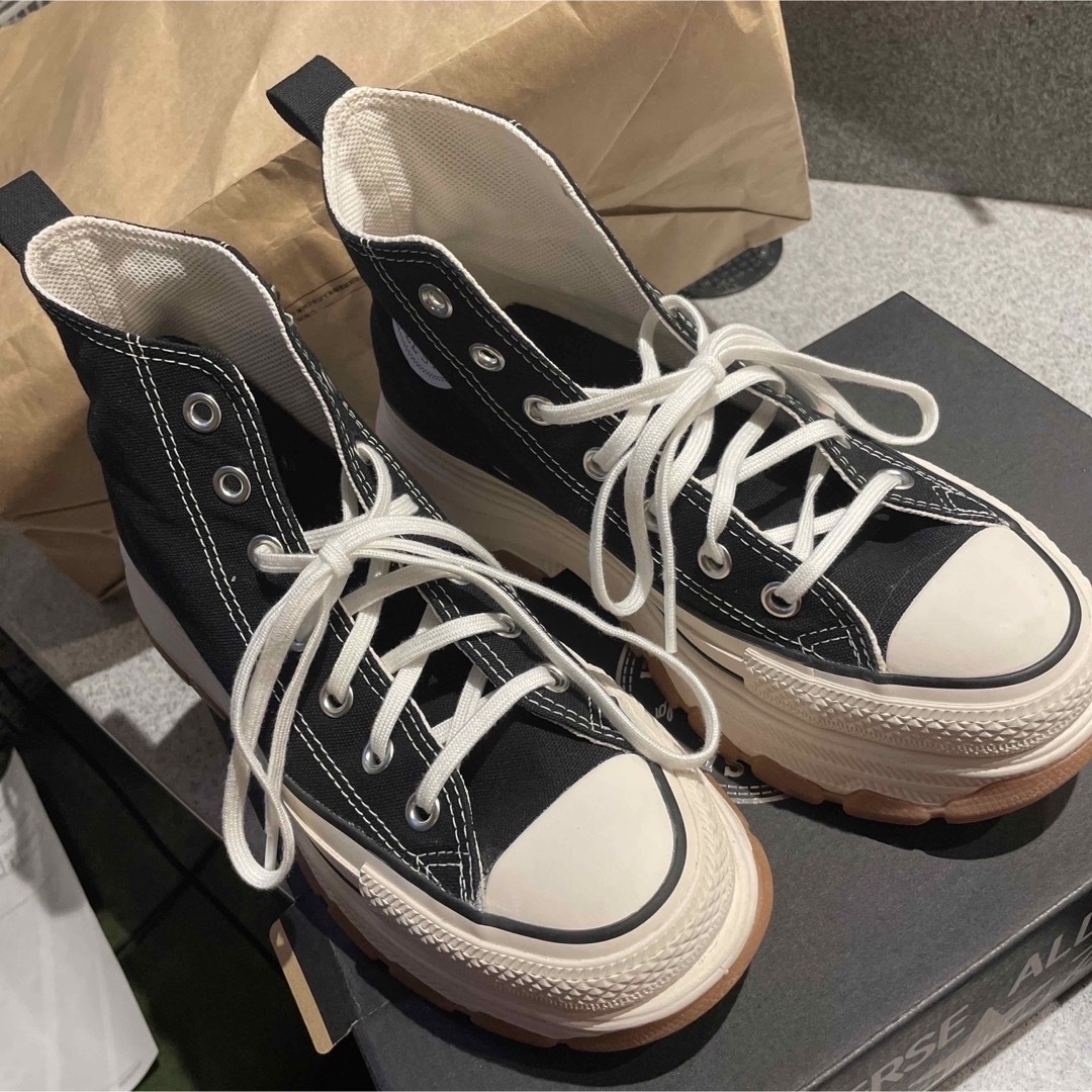 converse コンバース トレックウェーブ 23cm ブラック 箱付き