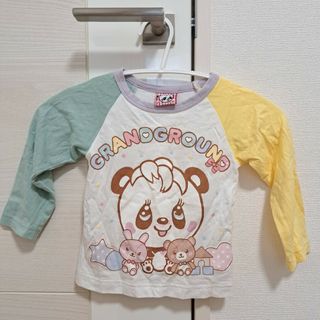 グラグラ(GrandGround)のグラグラ　ロングTシャツ　パンダ(Tシャツ/カットソー)