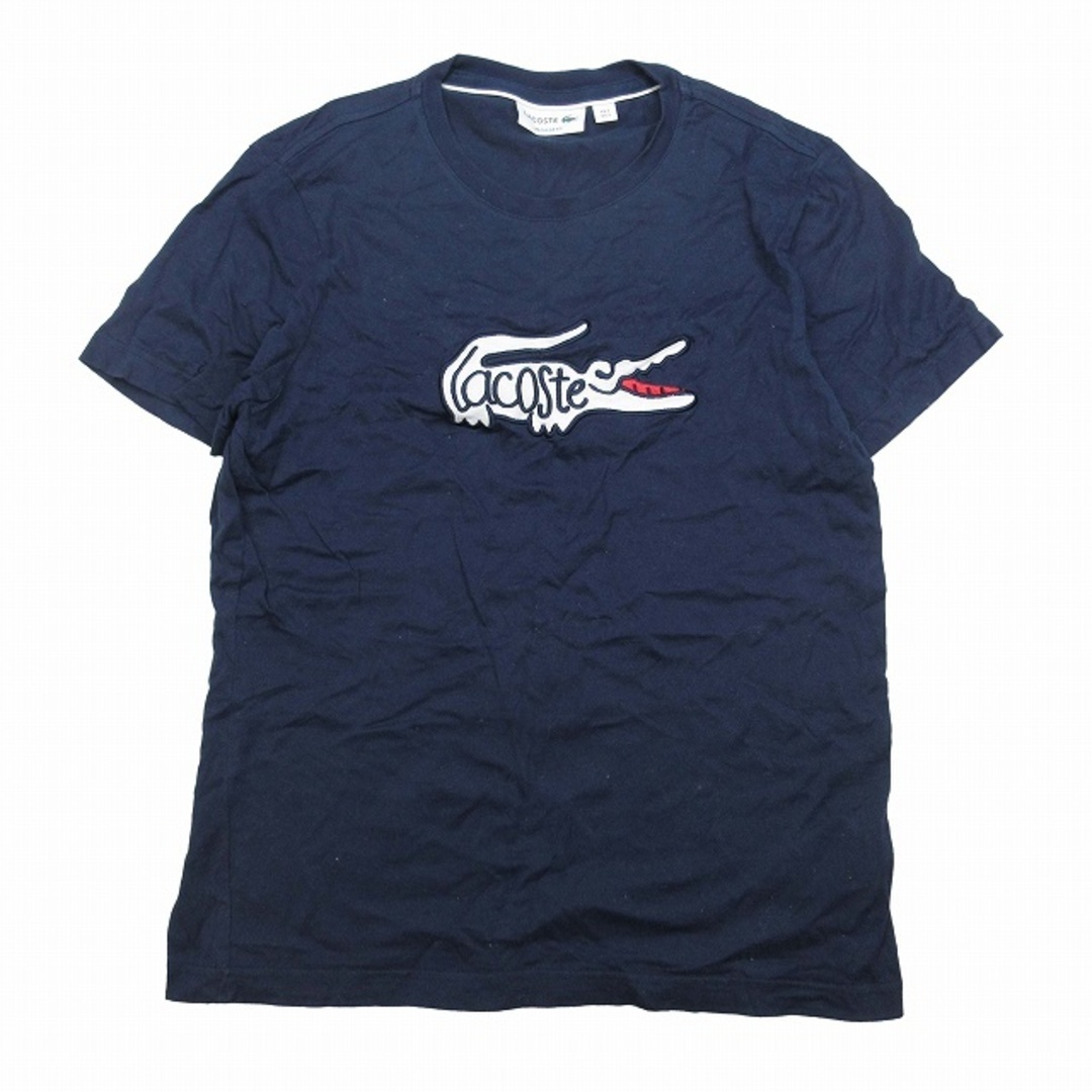 ラコステ LACOSTE ビッグ ワニ ロゴ Tシャツ 半袖 鹿の子 ワッペン