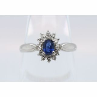 ダイアモンドの指輪/RING/SAPP 0.34 / DIA 0.21 ct.(リング(指輪))