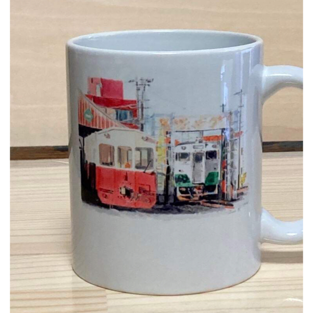 オリジナルマグカップ　鉄道絵　C インテリア/住まい/日用品のキッチン/食器(グラス/カップ)の商品写真