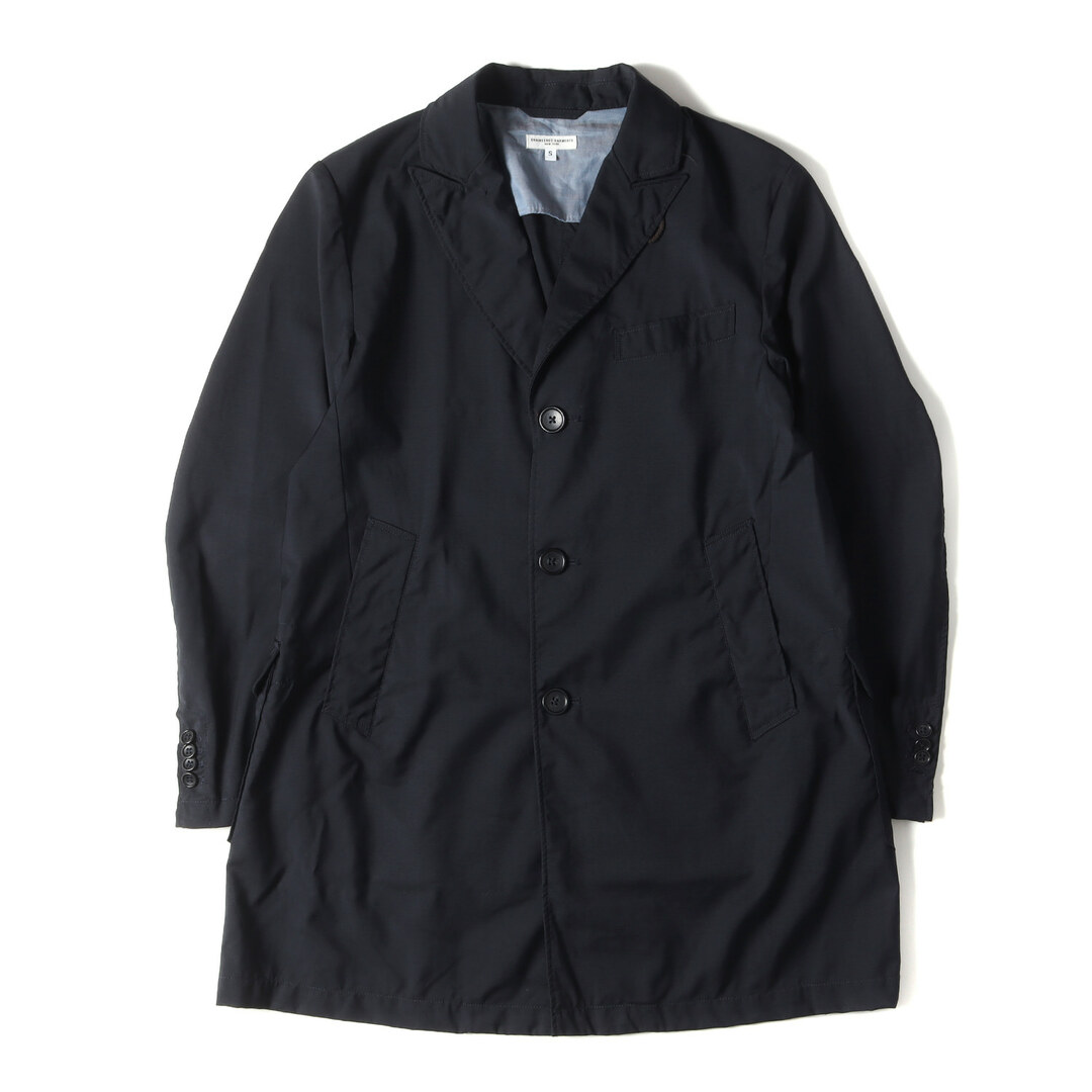 Engineered Garments(エンジニアードガーメンツ)のEngineered Garments エンジニアドガーメンツ コート サイズ:S トロピカル ウール チェスター コート Tropical Wool Chester Coat ネイビー 紺 アウター ジャケット シンプル フォーマル ブランド【メンズ】【中古】 メンズのジャケット/アウター(チェスターコート)の商品写真