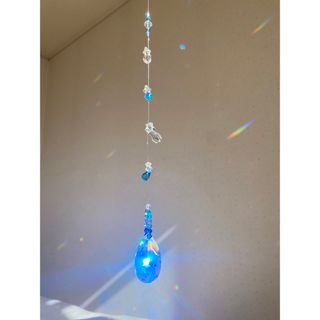 スワロフスキー(SWAROVSKI)の🌈サンキャッチャー　貴重なスワロフスキー★太陽の光でお部屋に虹が広がる！しずく💧(モビール)