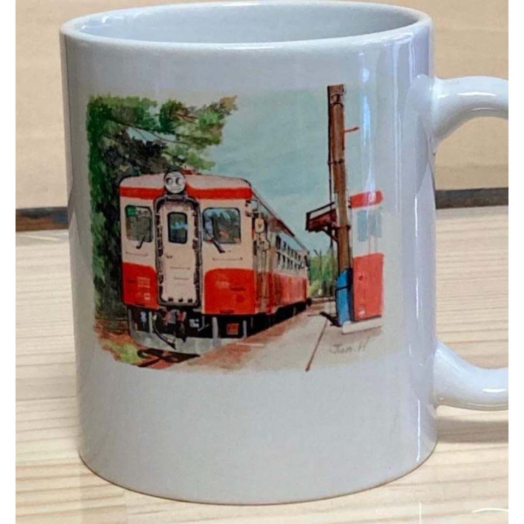 オリジナルマグカップ　鉄道絵　E インテリア/住まい/日用品のキッチン/食器(グラス/カップ)の商品写真