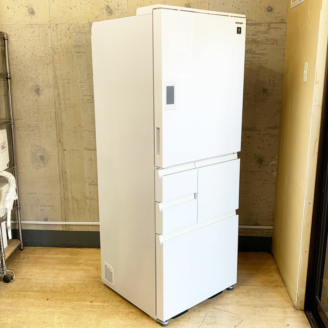 【関東送料無料】2019年製 シャープ 5ドア冷蔵庫 SJ-WA50E-W/502L/プラズマクラスター/左右開きタイプ/C1635