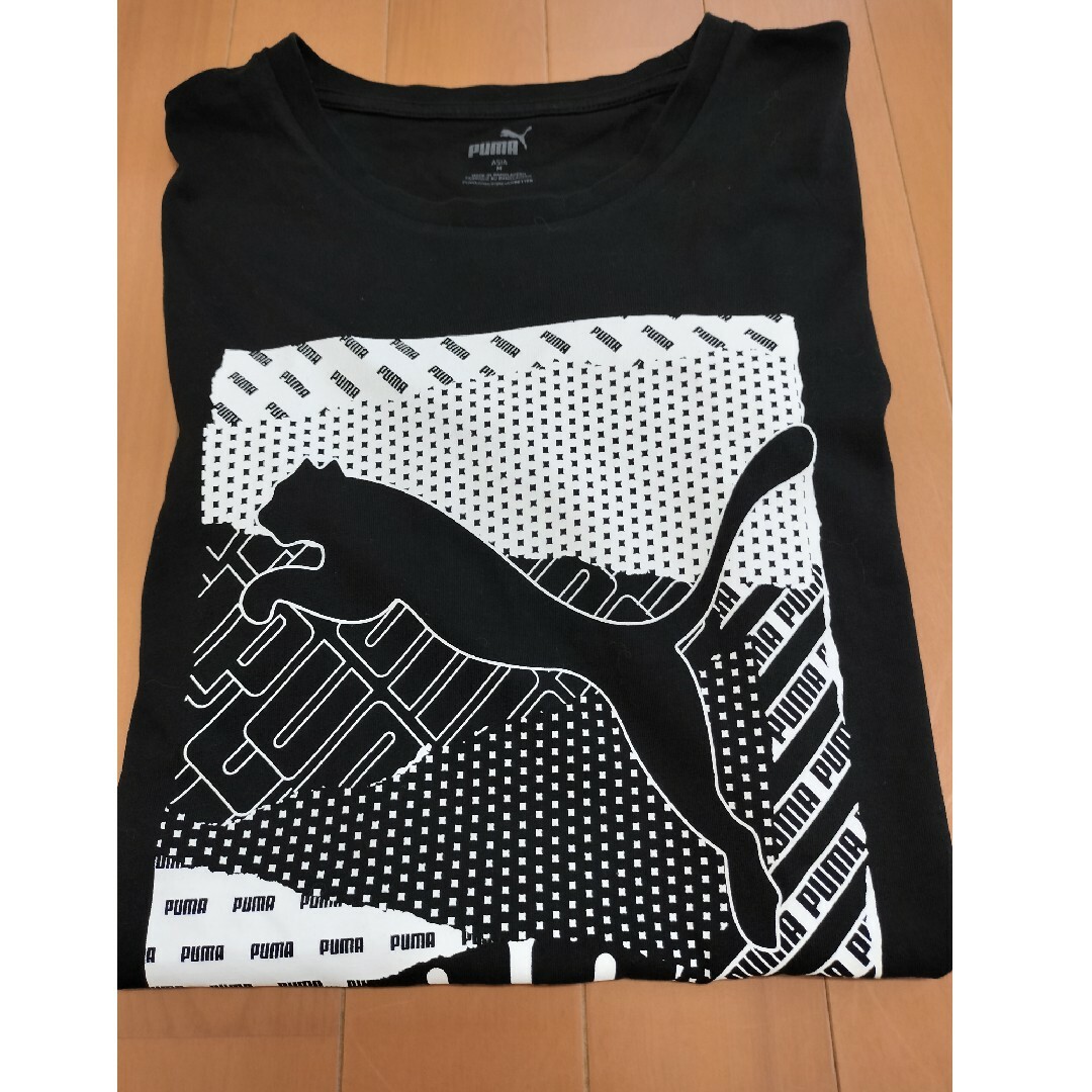 PUMA(プーマ)のPUMA  メンズ　Ｔシャツ　Mサイズ　ブラック メンズのトップス(Tシャツ/カットソー(七分/長袖))の商品写真