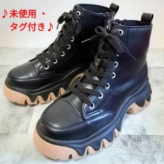 ロデオクラウンズワイドボウル(RODEO CROWNS WIDE BOWL)のBLKレースアップスニーカー♡RODEO CROWNS ロデオクラウンズ タグ付(スニーカー)