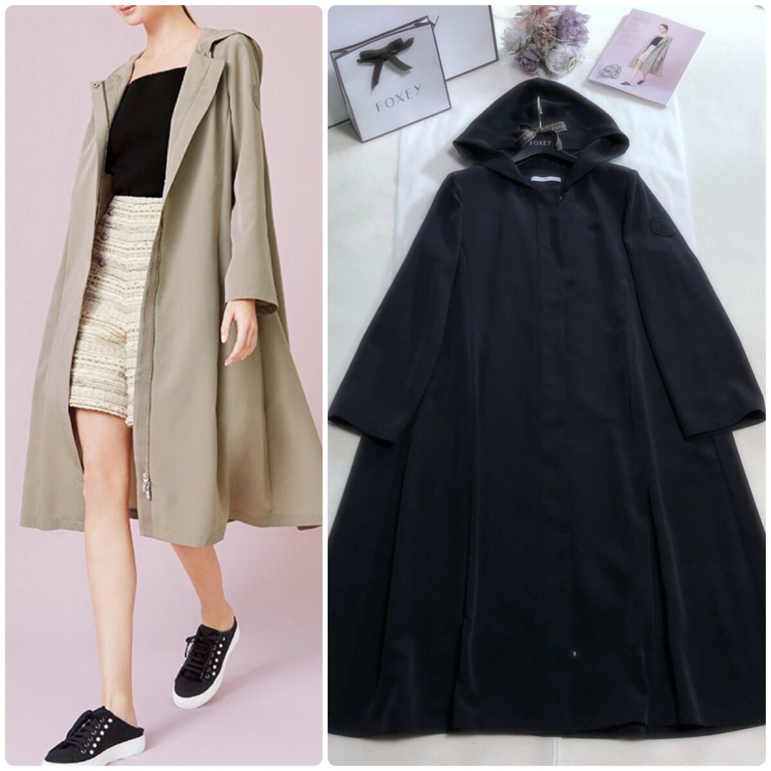 FOXEY - フォクシー《Lille Coat》ミッドナイトブルー 38の通販 by