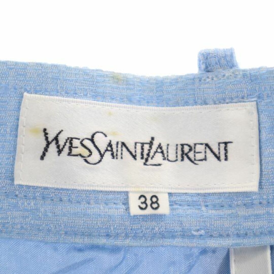 Yves Saint Laurent - イヴサンローラン パンツ 38 水色 YVES SAINT