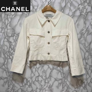 シャネル(CHANEL)のCHANEL シャネル　ジャケット　デニム　Mサイズ(Gジャン/デニムジャケット)