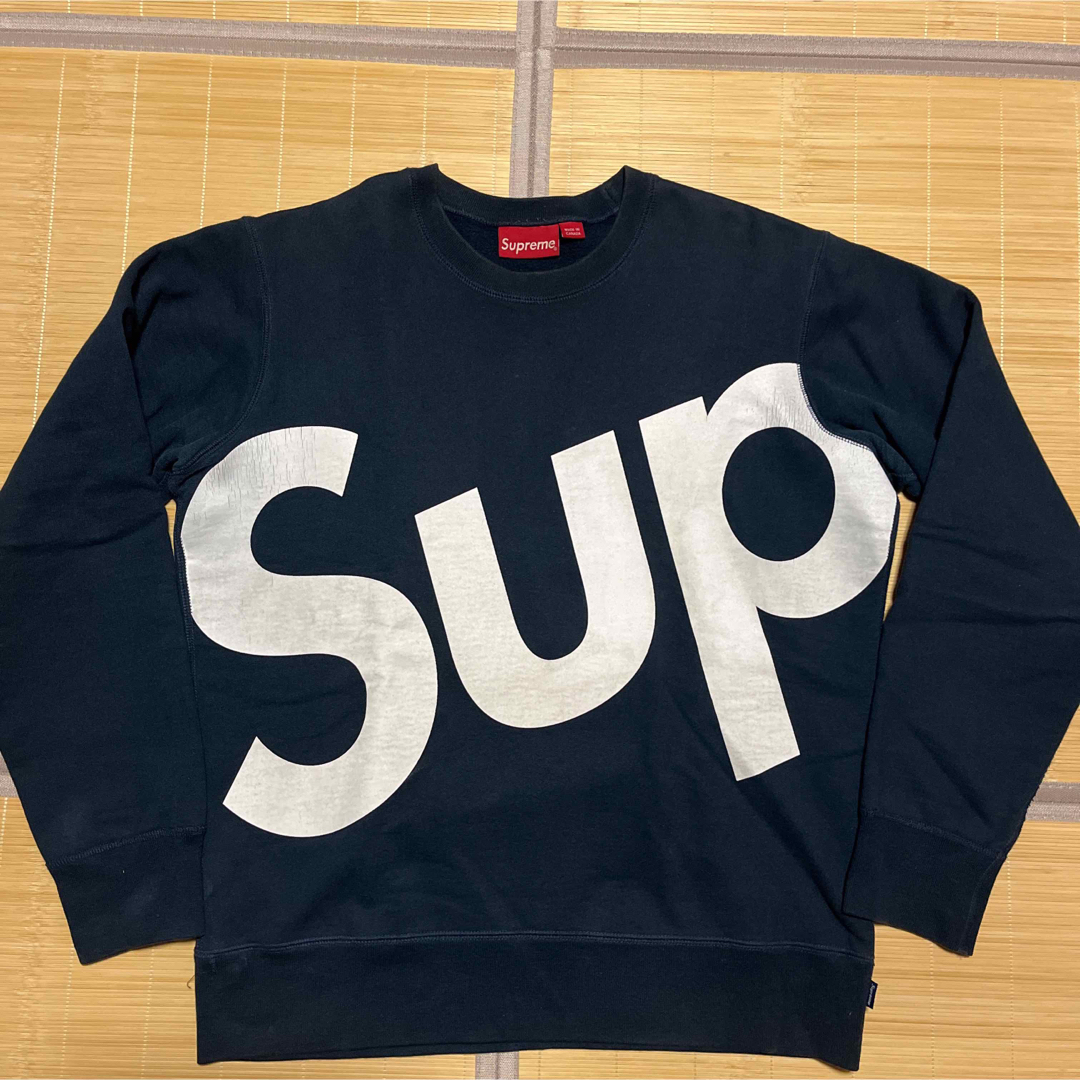 15aw Supreme Big Logo Crewneck スウェット　M