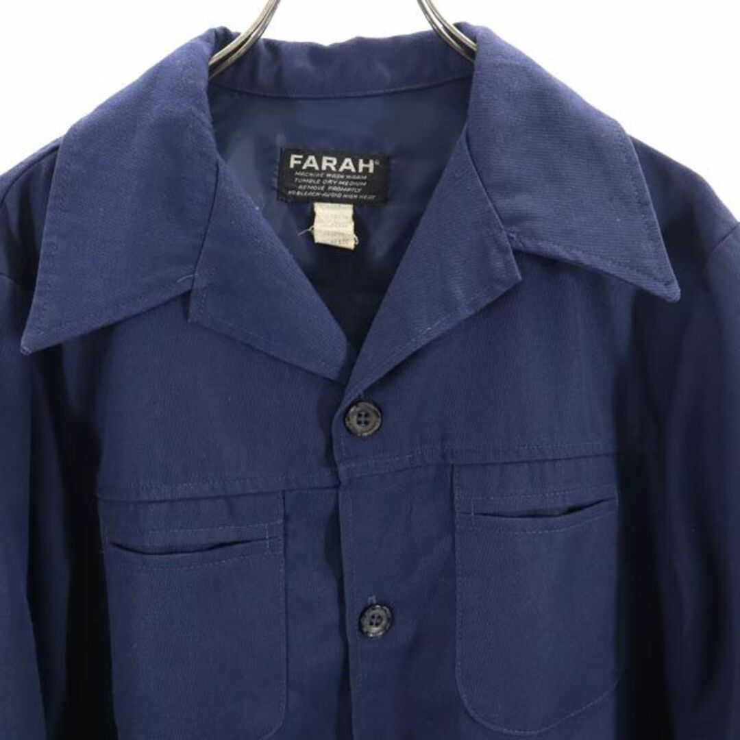 ファーラー 70s ヴィンテージ カジュアル ジャケット ネイビー FARAH