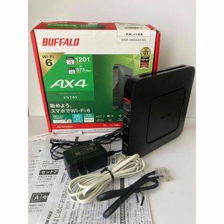 バッファロー(Buffalo)のBUFFALO  Wi-Fiルーター WSR-1800AX4-BK(PC周辺機器)
