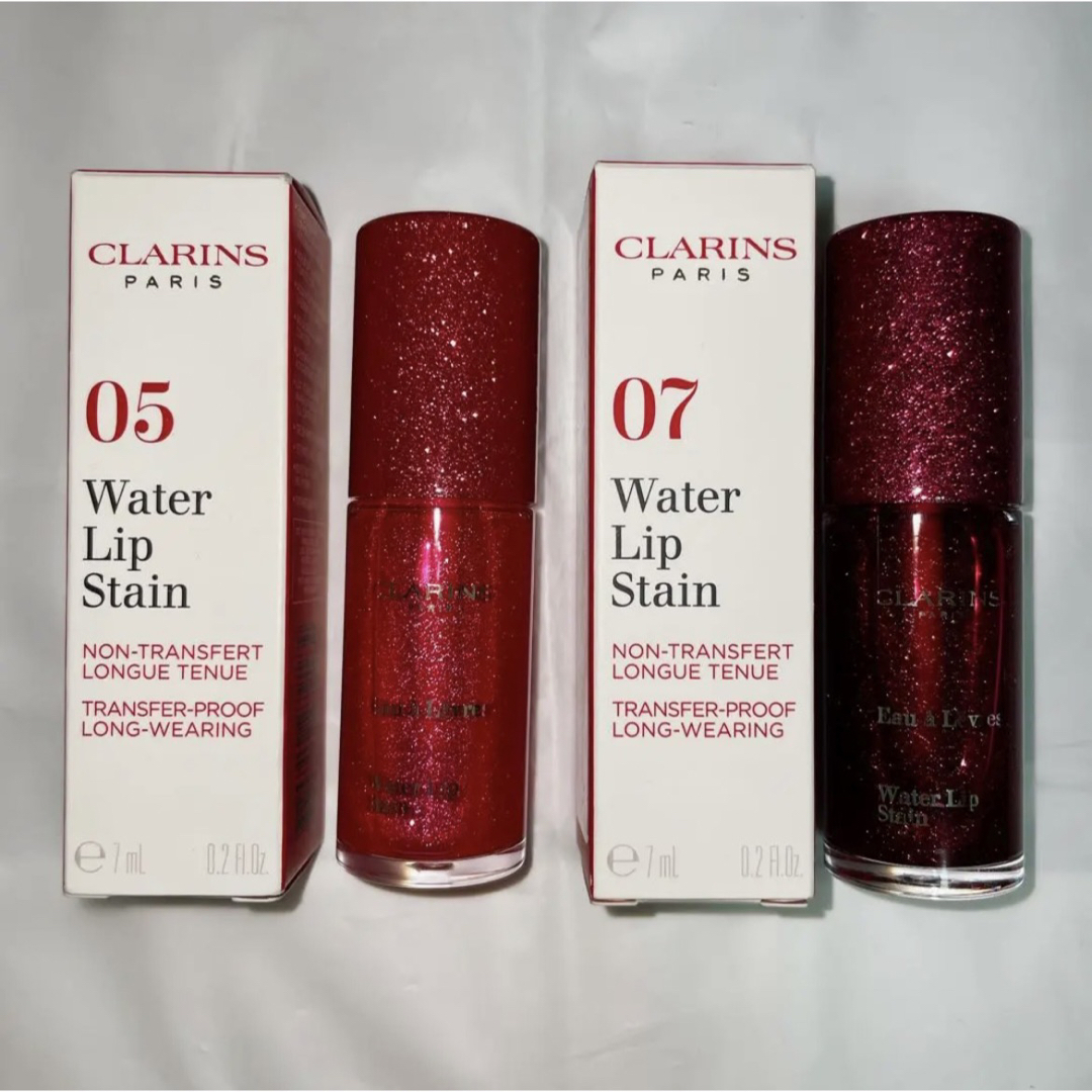 CLARINS(クラランス)の【美品】ウォーターリップ ステイン 05 07 コスメ/美容のベースメイク/化粧品(リップグロス)の商品写真