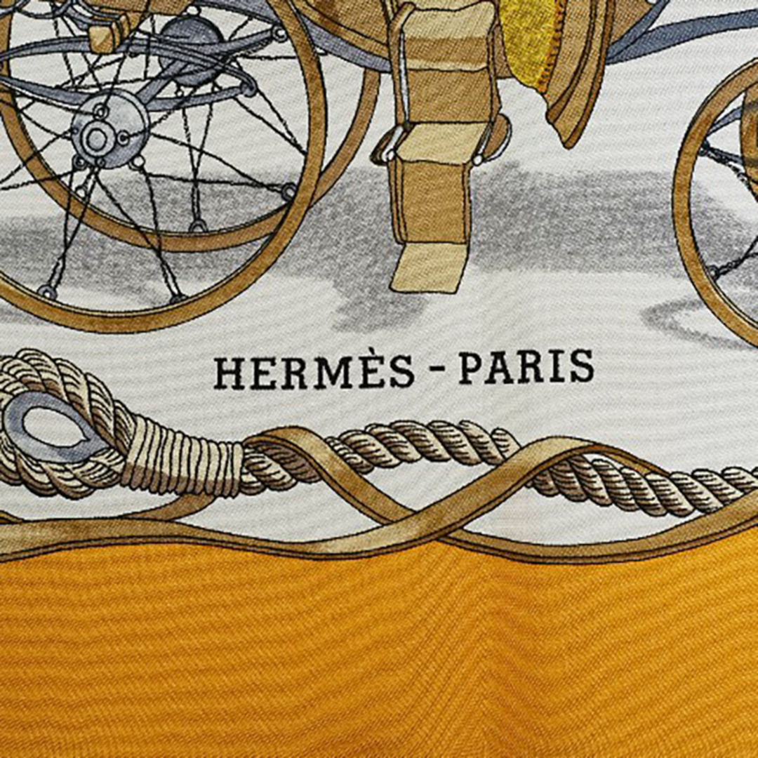 エルメス カレ90 BATEAU A VAPEUR DE JOUFFROY DABBANS 蒸気船 スカーフ シルク レディース HERMES 【222-17347】