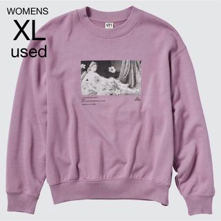 ユニクロ(UNIQLO)の【used】ユニクロ　WOMENSルーヴル美術館 スウェットシャツ(トレーナー/スウェット)