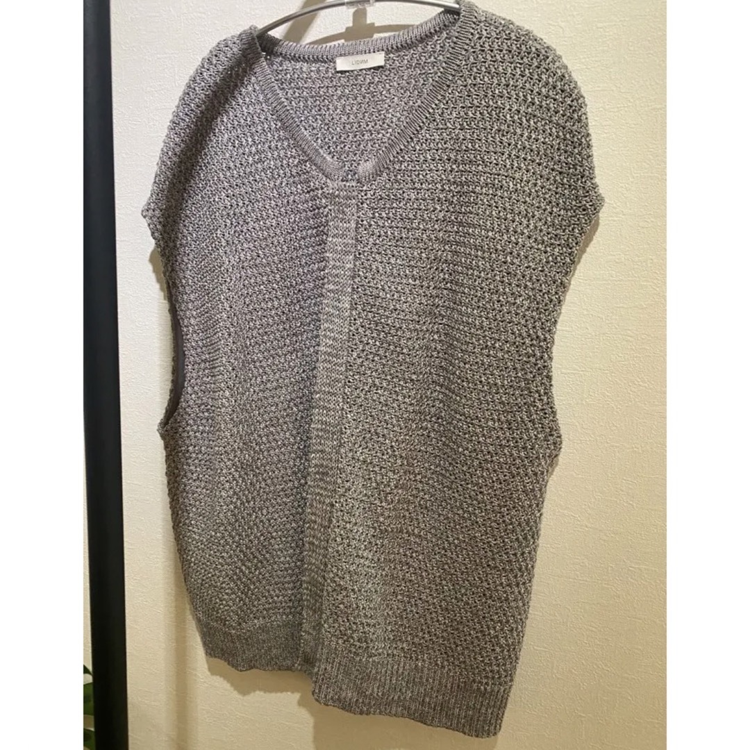 LIDNM(リドム)のLIDNM gima zip knit vest メンズのトップス(ベスト)の商品写真