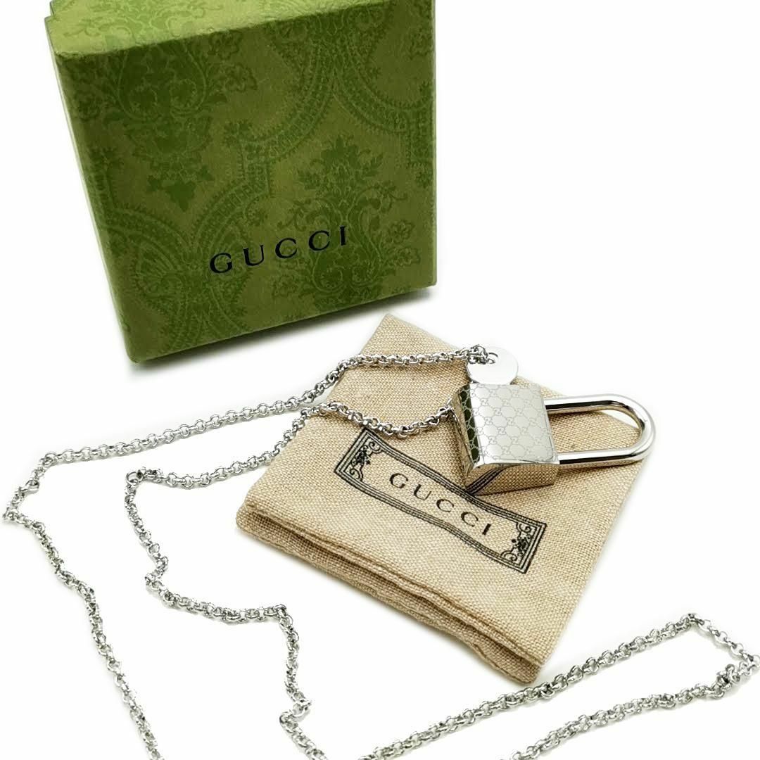 Gucci(グッチ)の超美品 グッチ GUCCI ネックレス 南京錠 03-23090904 レディースのアクセサリー(ネックレス)の商品写真