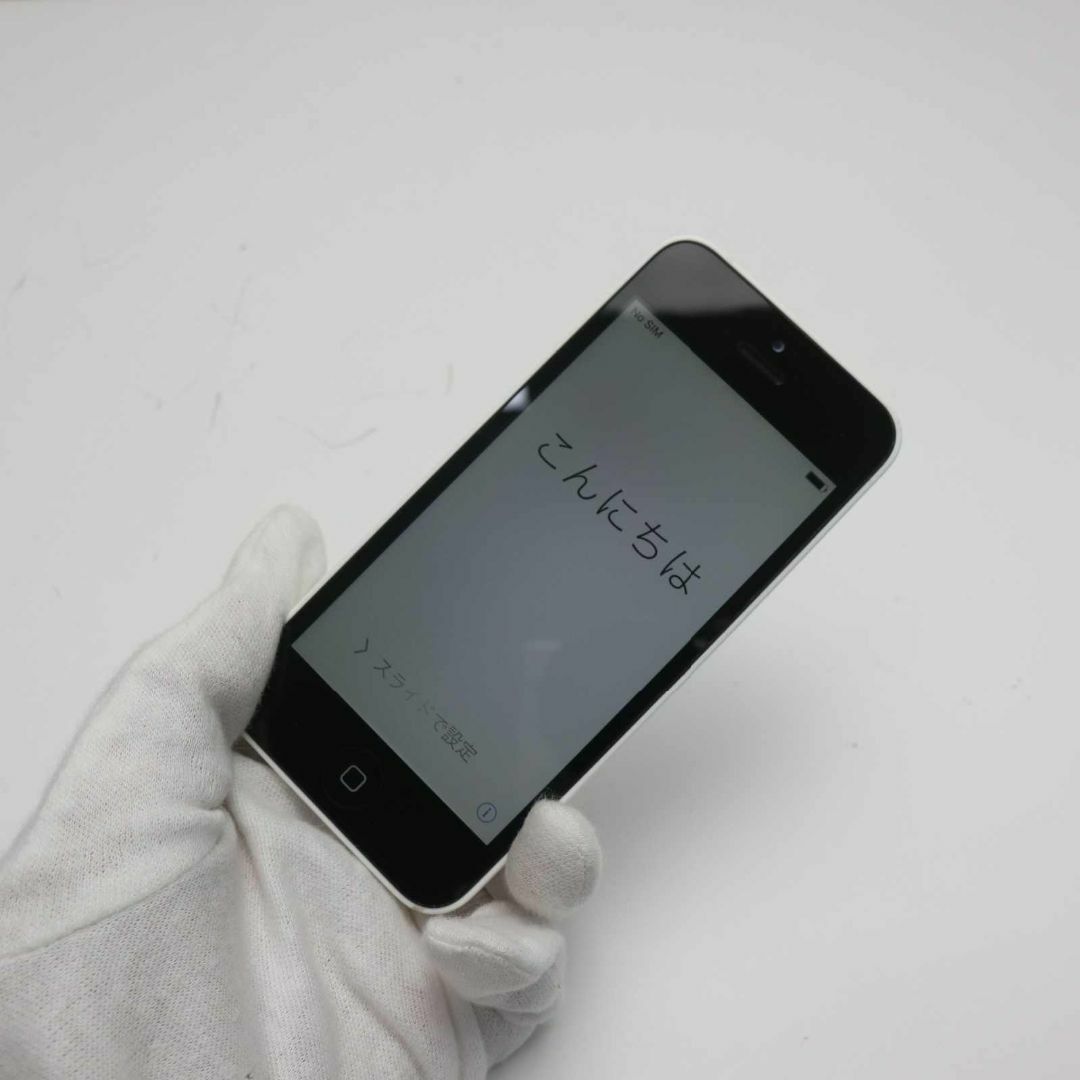 超美品 au iPhone5c 16GB ホワイト 白ロム