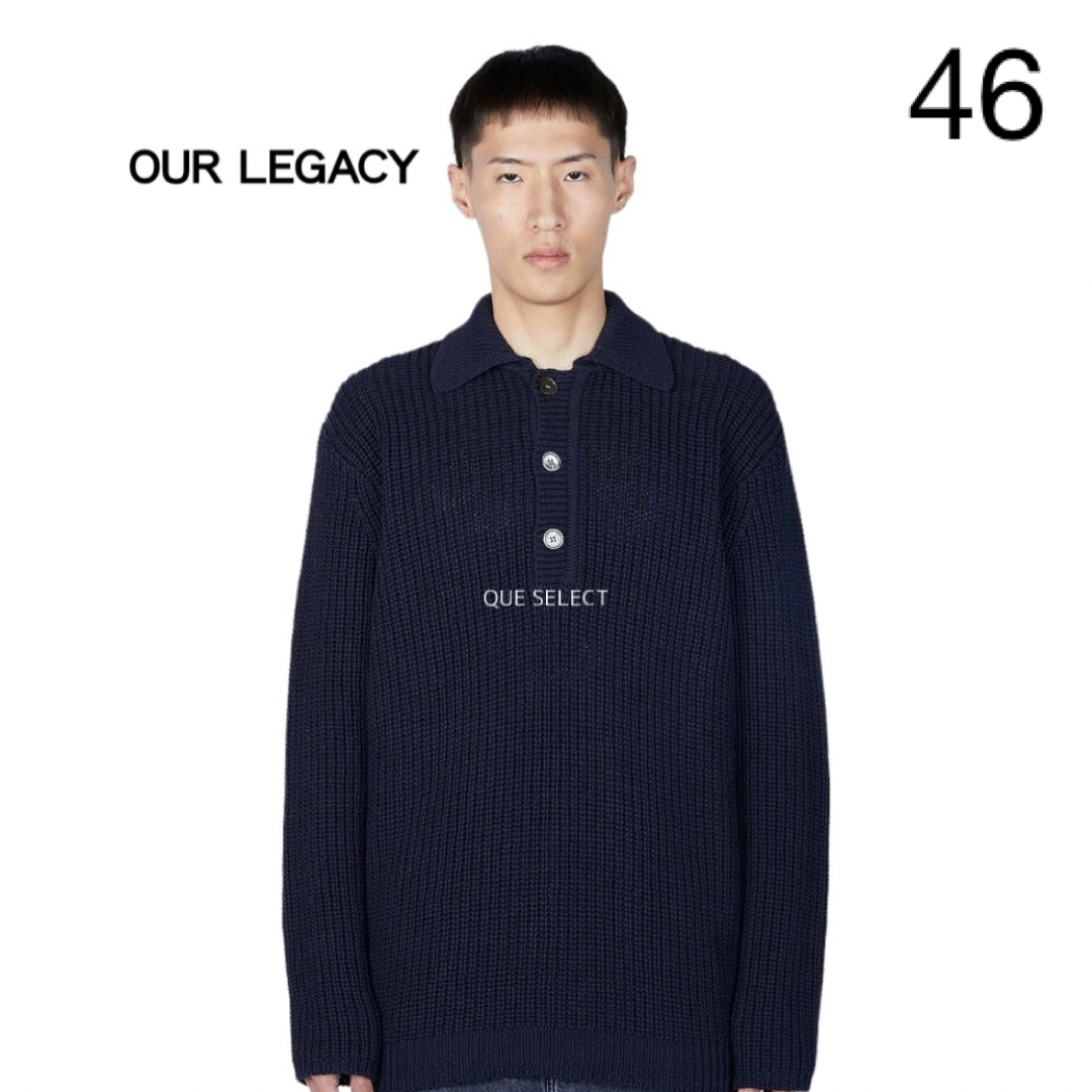 希少22AW OUR LEGACY BIG PIQUET POLO SHIRT - ニット/セーター