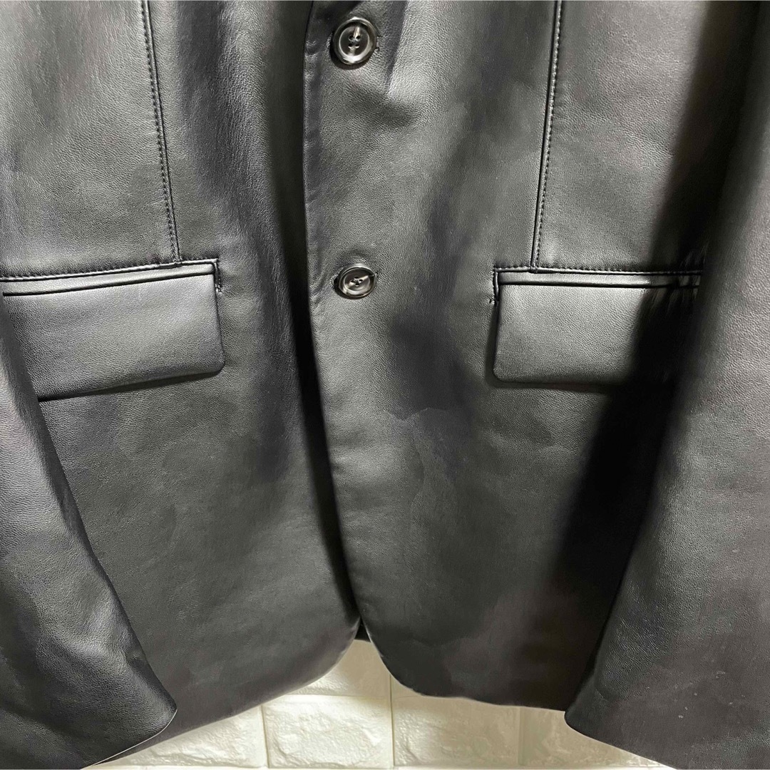 美品 ZARA ザラ レザージャケット テーラードジャケット メンズLサイズ 美品 ZARA ザラ レザージャケット テーラードジャケット メンズLサイズ