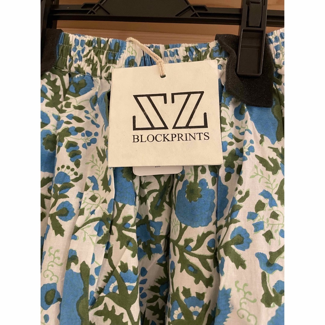 新品タグ付きsz blockprints プリントスカート-