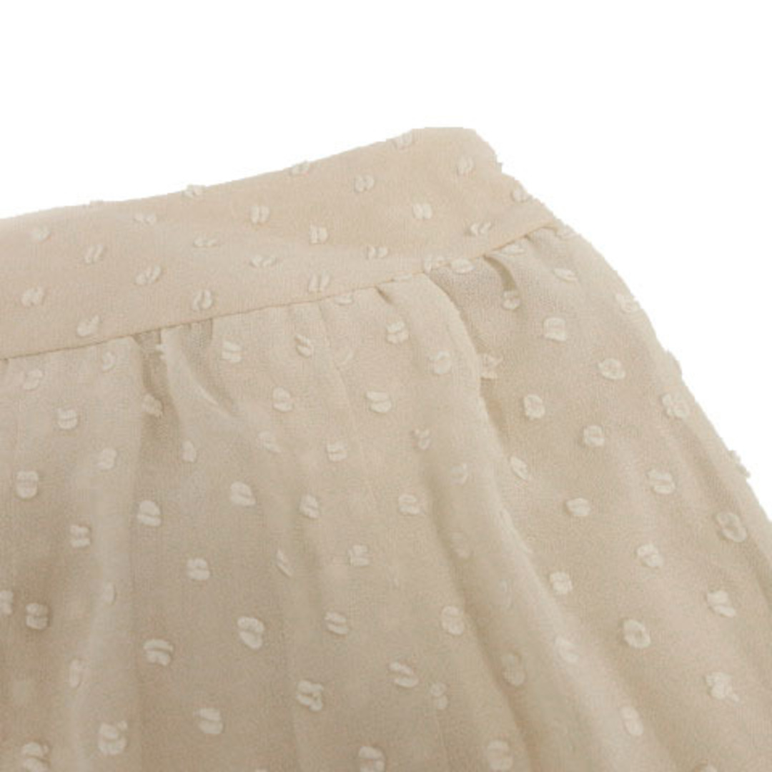 JILLSTUART(ジルスチュアート)のジルスチュアート スカート チュール ひざ丈 立体ドット ピンクベージュ S レディースのスカート(ひざ丈スカート)の商品写真
