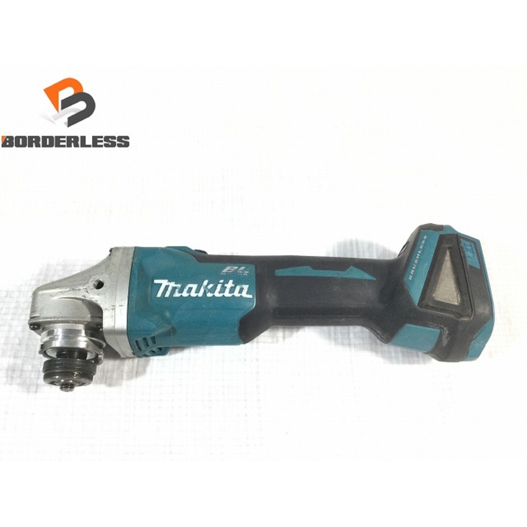 ☆品☆makita マキタ 14.4V 100mm 充電式ディスクグラインダ GA403D 本体のみ コードレス 研磨機 研削 切削 76661バイク