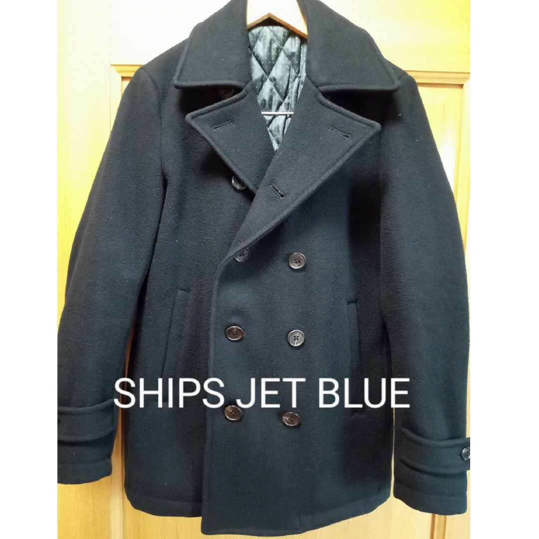 ☆SHIPS JET BLUE Ｐコート☆Ｓサイズ 濃紺 - ピーコート