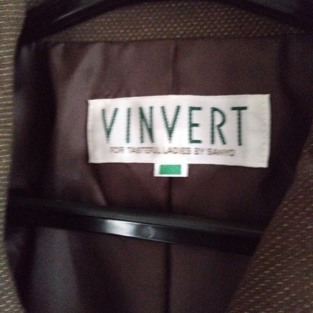 VINVERT(バンベール)の【VINVERT】セットアップ　上下スカートスーツ　9AR　茶　ブラウン レディースのレディース その他(セット/コーデ)の商品写真