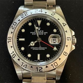 ロレックス(ROLEX)のロレックス　16570 文字盤　ベゼル エクスプローラー2(腕時計(アナログ))