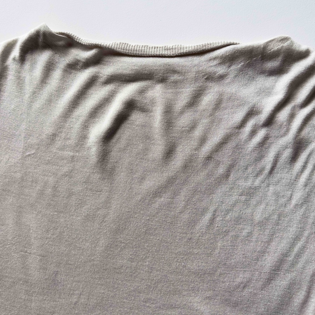 evam eva ウォッシャブルシルクカシミヤボートネックプルオーバー ニット